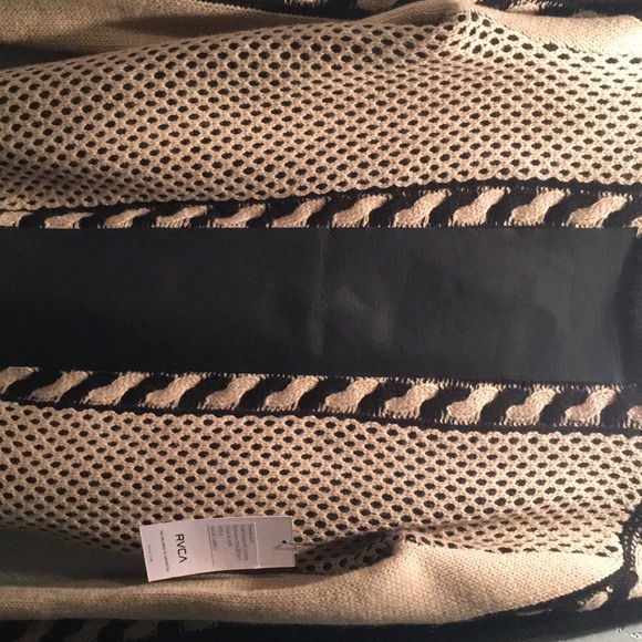 RVCA cardigan with pleather detailing - Picture 4 of 6